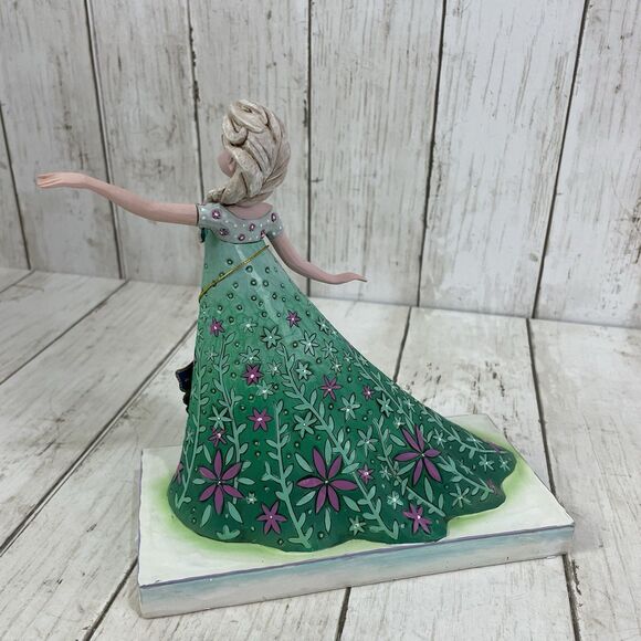 Enesco Jim Shore Disney CELEBRATION OF SPRING Elsa Frozen Fever Statue W/Box - Picture 4 of 10